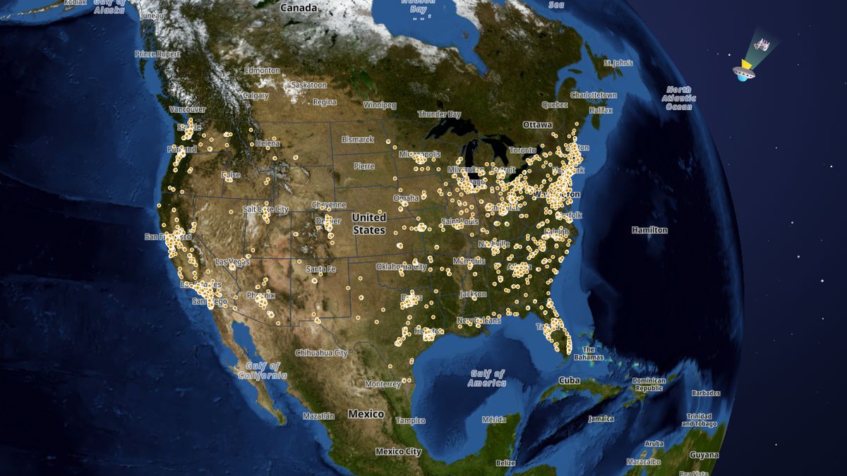Chipotle on the Map the Block map of the United States