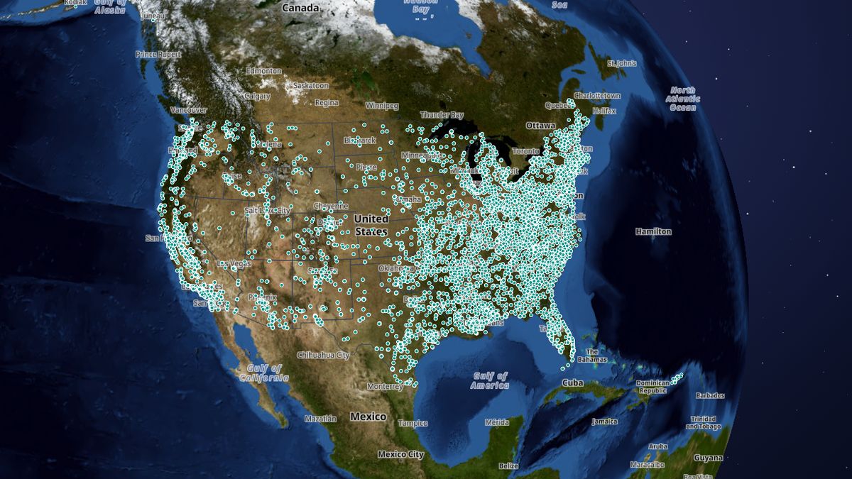 Free & low-cost clinics (community health centers) on the Map the Block map of the United States