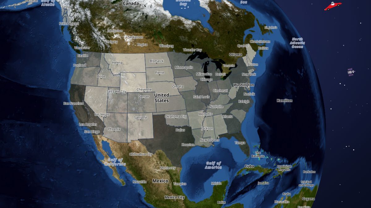 Highway spending (state + local) on the Map the Block map of the United States