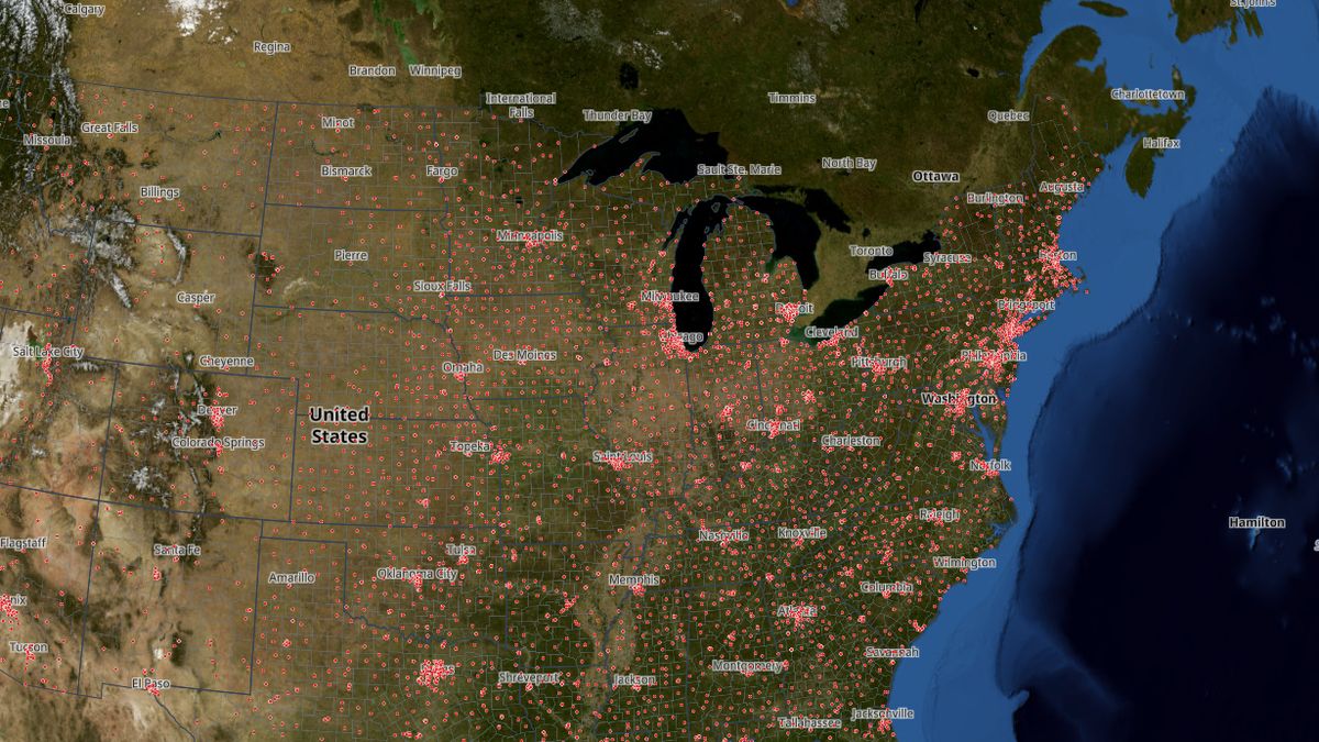 Hospitals on the Map the Block map of the United States