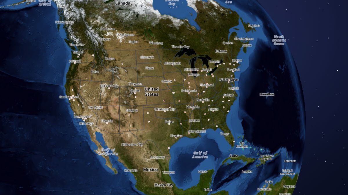 100 most violent large cities (2025) on the Map the Block map of the United States