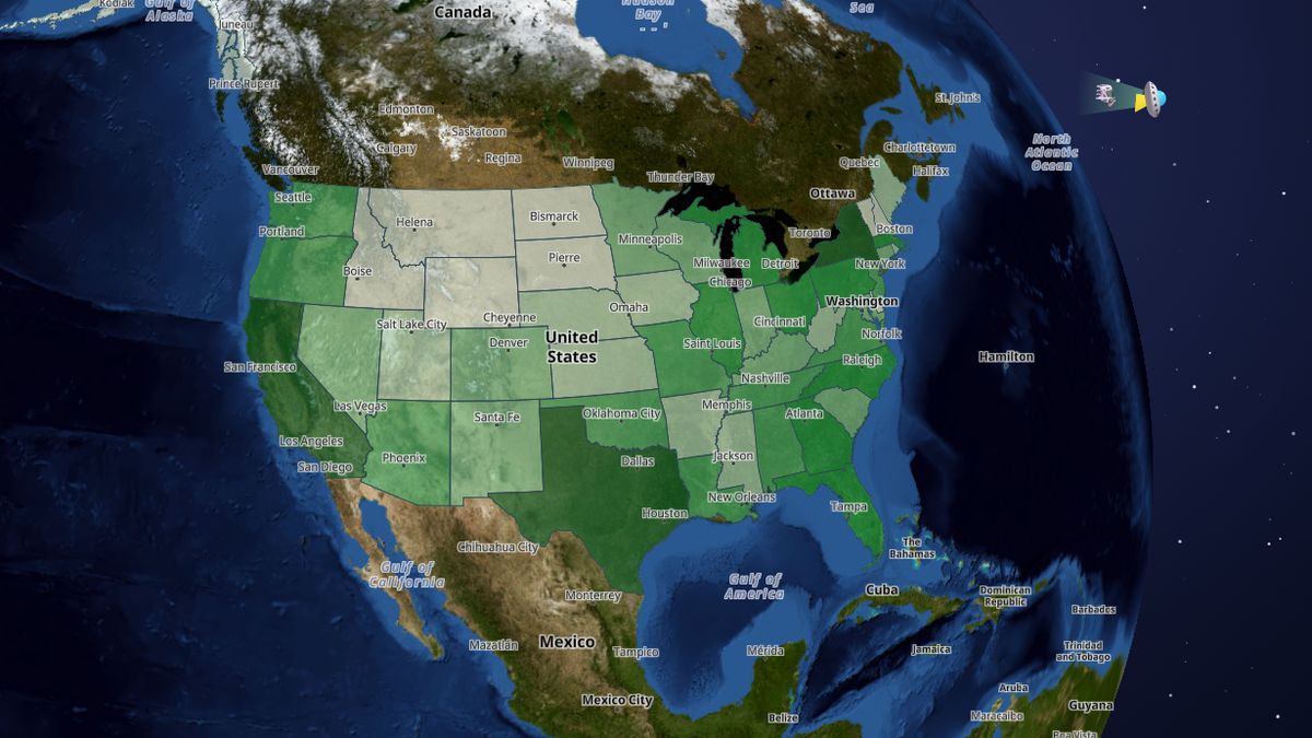 SNAP benefits paid (FY2025) on the Map the Block map of the United States