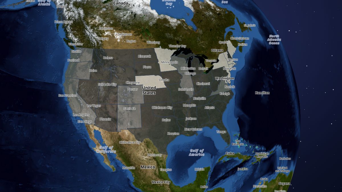 Stand your ground on the Map the Block map of the United States