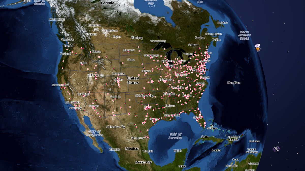 Texas Roadhouse on the Map the Block map of the United States